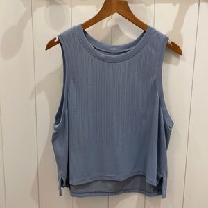 Lululemon Breeze By Blue Sleeveless Tank Top—Beautiful Fabric!  Excellent Cond!